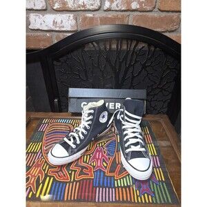 Converse Chuck Taylor All Star Hi Black M8 W10 M9160 NIB